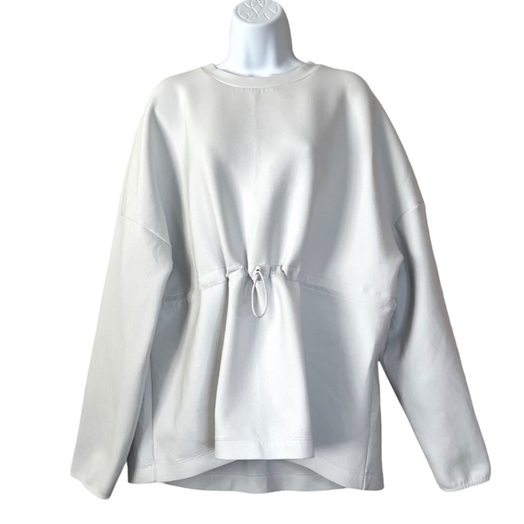 Sweaty Betty Scuba Drawstring Neoprene Gray Sweatshirt - XXL - Picture 6 of 11